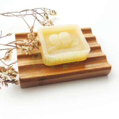 China EXFOLIATE Bamboo Custom Logo Soap Box Holder Natural Dish Soap Holder Wooden Soap Dish for sale