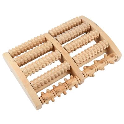 China Natural Massage Roller Wooden Foot Muscle Massage And Single RollerFoot Rollers Relieve Stress for sale