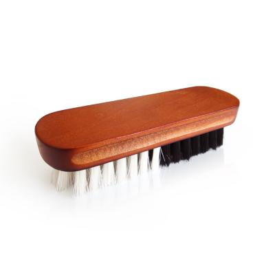 China Sustainable High Quality Environmental Friendly Natural Bristle Wooden Cleaning Brush With PP Stiffen for sale