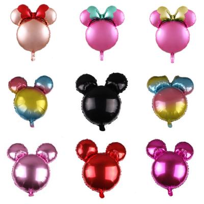 China Cartoon Aluminum Foil Balloon Children's New Mickey Light Head Party Decoration Dish Movie Aluminum Foil Balloon Birthday Party Decoration zu verkaufen