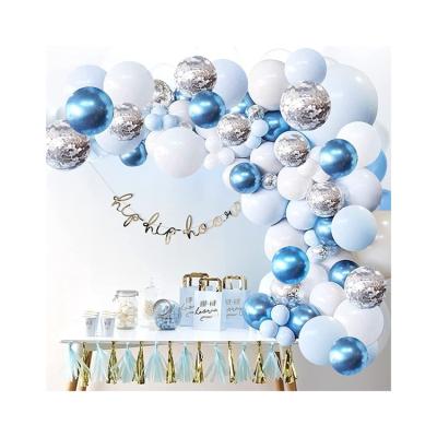 China Blue Party Decoration Reception Professional Birthday Balloon Wedding Day Birthday Party Background Decoration à venda