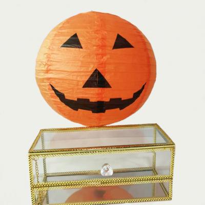 Cina Halloween Decoration Paper Lantern Folding Pumpkin Lantern Decoration Props Spider Lantern Pendant in vendita