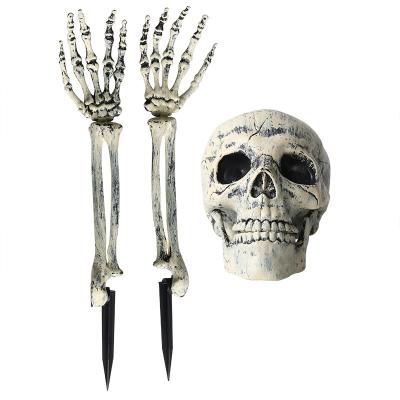 China Halloween Decoration Halloween Set Skeleton Skeleton Decoration Props Artificial Human Plastic Skeleton for sale