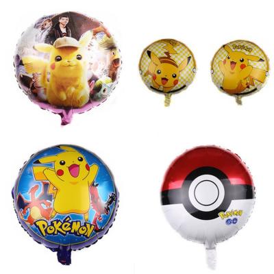 China Party Decoration Pikachu Spirit Ball Movie Balloon Cartoon Children's Toy Birthday Aluminum Balloon à venda