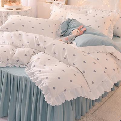 China Therapy Hot Sale Custom Design Girly Style Bedding Set Sheet Bedding Set 4pcs Bedding Set for sale