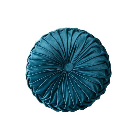 China 3D memory round solid color velvet chair cushion for sofa couch pumpkin tile large size china supplier for sale