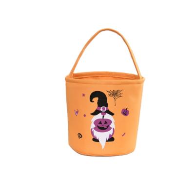 China Trick or Treat Buckets Personalized Halloween Decorations Gnomes 2021 Tote Bag Halloween Candy Basket for sale