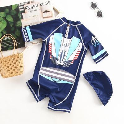 China Breathable Kids Swimwear Baby Boy Toddler Swimwear Full Body Zipper Swimwear One Piece Swimsuit with UPF 50+ Sun Protection for sale