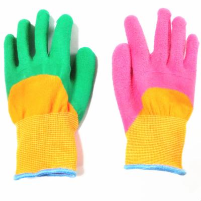 China Non-slip Coating Gloves Children's Garden Latex Work Yard Gardening Protective Gloves Stretch Gloves for sale