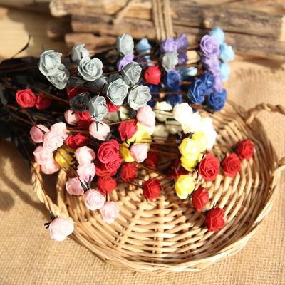 China PE wedding decoration artificial bouquet rose ornamental garden decoration home decoration for sale