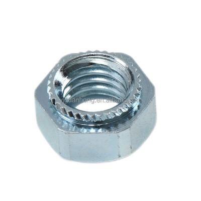 China Heavy Industry Various Patterns Carbon Steel Galvanized Self Hooking Hex Nuts for sale