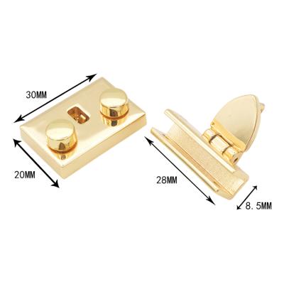 China Hot New Products Wooden Box Gold Plated Zinc Alloy Push Button Lock For Jewelry Box for sale