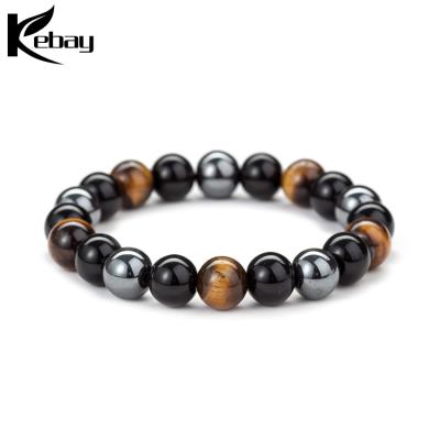 China Unisex Wholesale Bulk Stock Stretch Colorful Stone Beaded Bracelets for sale