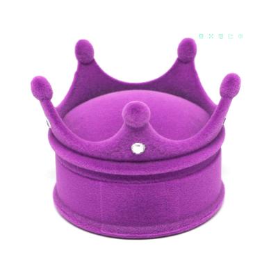 China Ring/Pendant Pendant/Necklace Crown Style Funny Ring Jewelry Box Velvet Box Necklace Jewelry Boxes for sale