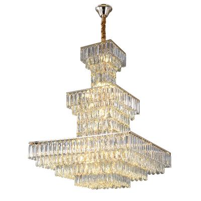 China Modern Contemporary Classic Designer Room Decoration Pendant Lights Led Chandelier K9 Crystal Modern Luxury Gold for sale