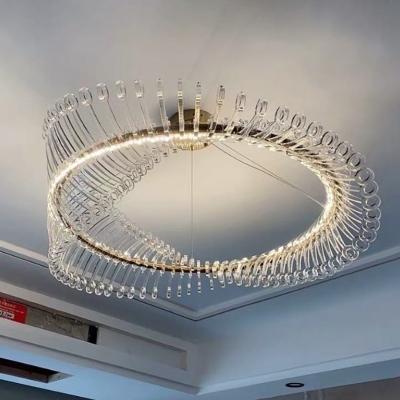 China High End Modern Customized Glass Chandelier Lamp For Hotel Living Room Pendant Light for sale