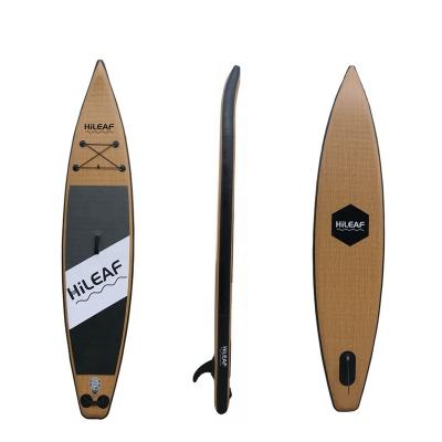 China 2021 unisex style wooden sip paddle board inflatable surfboard inflatable dropshipping for rider with all accessories for sale