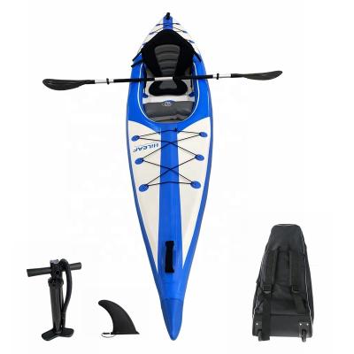 China 2022 Factory Wholesale Cheap Inflatable Water Sports Kayak Drop Stitch Folding Kayak Inflatable Canoe For Fishing HL-K1 for sale