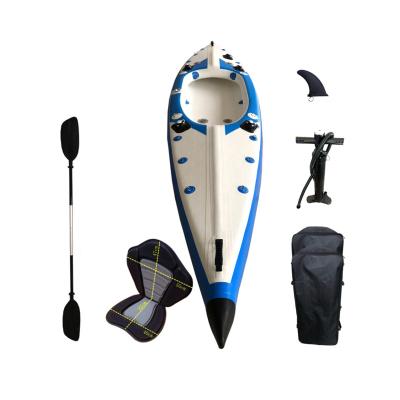 China 2021 CE quality one person HILEAF inflatable kayak drop fishing full point fishing canoe for sale HL-K5 for sale