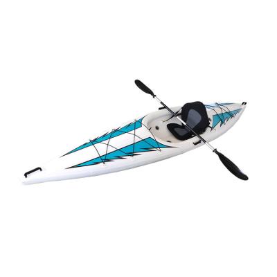 China High Quality Green Water Sports HILEAF HL-K1 Canoe Fishing Boat Single Foldable Inflatable Kayak For Sale Shandong Manufacturer for sale