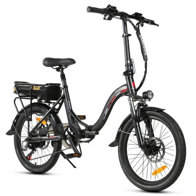 China Hot Selling EU RTS AMZ aluminum alloy drop shipping electric e-bike bicycle e-bike folding road ebike for sale