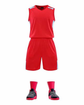 China Antibacterial Wholesale Breathable Basketball Jersey Miami Basketball Kits Mesh for sale