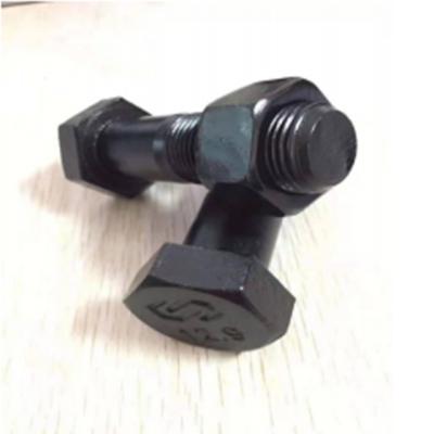 China Steel Cutter Bolt M24 Mini Excavator Tooth Side Cutter Side Bolt On Bucket Teeth Head Bolt Excavator Bucket Parts for sale