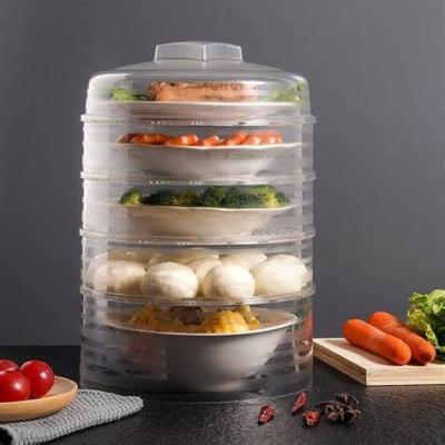 China Clear Multi-Layer Plastic Food Dish Cover Kitchen Food Dish Cover For Stored Insulation And Dustproof for sale