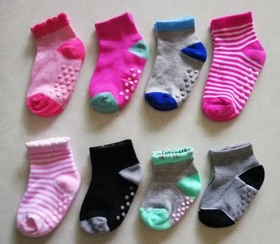 China Eco Friendly Casual Infant Baby Socks , Anti Slip Baby Ankle Socks Customized Color for sale