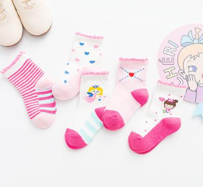 China Pretty Colorful Toddler Girl Ankle Socks Lovely Soft Hand Feeling Any Logo Available for sale