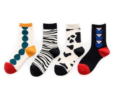 China Colorful Fashion Women's Novelty Socks Knitted Technics For Ladies Party for sale