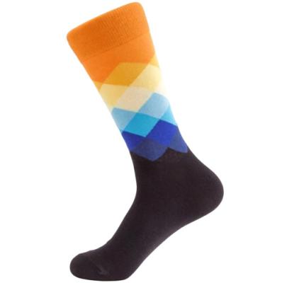 China Eco - Friendly Trendy Dress Socks For Men , Colorful Funny Crazy Novelty Funky Cotton Socks for sale