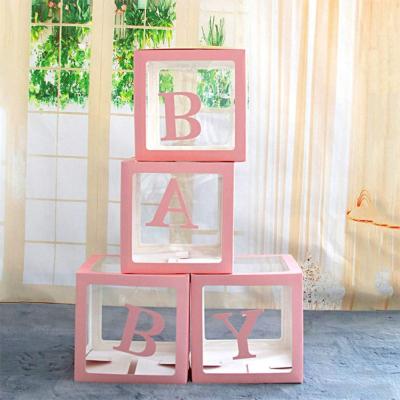 China Party Decorations Baby Shower Decorations for Girl Balloon Box, Transparent Balloon Decorations Boxes for Baby's First Birthday Party Decorations for sale