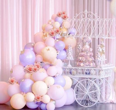 China Birthday Party Decorations Balloons Arch Kit Macaron Blue Balloon White Balloon Party Decoration for Pale Pink and Blue Baby Shower Balloon Garland for sale