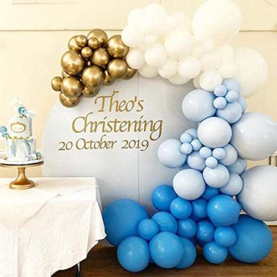 China Gold Metallic Balloon Garland Arch Kit-Macaron Navy Blue Paty Decoration Navy Blue Balloon or Birthday, Baby Shower for sale