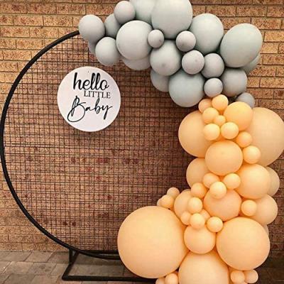 China Orange Balloon Garland Kit-Macaron Orange Balloon Gray Birthday Party Decorations Balloon Arch for Baby Shower, Princess Birthday Wedding for sale