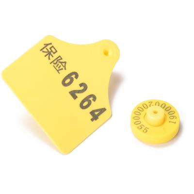 China Hot Selling Farm Cattle Iso11784/5 Standard Low Frequency Animal Ear Tags Animal Identification Tracking Management for sale