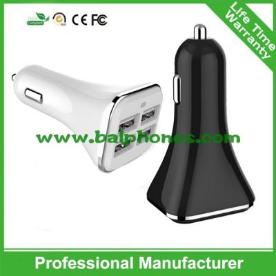 China 2015 New Product 4 port usb car charger for samsung iphone car charger for sale