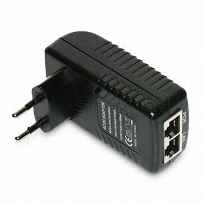 China Wall Mounted 48V 0.5A POE Adapter EU / US / plug 24W AC Power Adapter RJ45 for sale