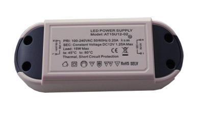 China 15W / 18W / 24W Constant Voltage Led Driver , 12 Volt Waterproof Led Power Supply for sale