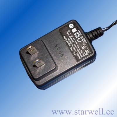 China AC / DC Power Adapter 12 Volt 1.0 Amp UL CE FCC GS SAA C-TICK for sale