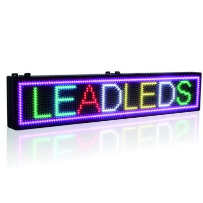 China Outdoor High Brightness P10 Single Color Led Display Streaming Text Message Board for sale