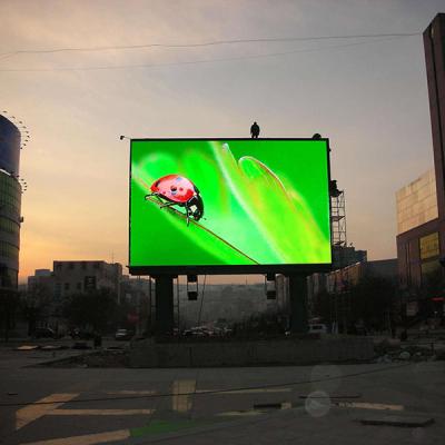 China IP65 Outdoor Waterproof Outdoor Iron Cabinet Billboard P8 Full Color Human Advertising Led Display Screen for sale