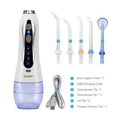 China Dental Electric Flossing IPX7 Waterproof with 5 Modes and 5 Tips Jet Water Flosser Electric Toothpick for Portable Homecare Cleaning Teeth for sale