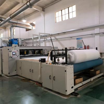 China Home textile making machine China polyester fiber wadding sintepon machine low melt fiber thermal bonding machine line for sale