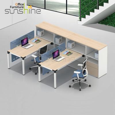 China Commercial Furniture Modern Furniture Used Desk Dividers With Cabinet for sale