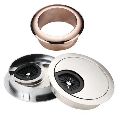 China High Quality Modern Zinc Alloy Hole Wire Accessory Grommet Office Furniture Desk Table for sale