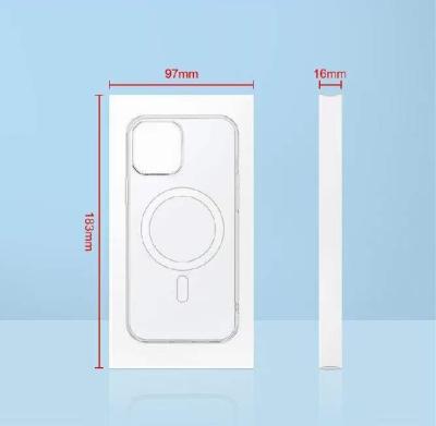 China New In Apple iPhone13 Recyclable Magnetic Cell Phone Case Packaging White Box for sale