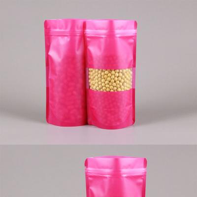 China Dana Color Safety Frosted Food Packaging Self Sealing Dry Bag Fruit Window Bag Plastic Transparent Sealing Bag for sale