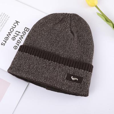 China Fashion\comfortable outdoor plush\durable 2020 new jacquard woolen headwear thickened warm knitted floppy hat for sale